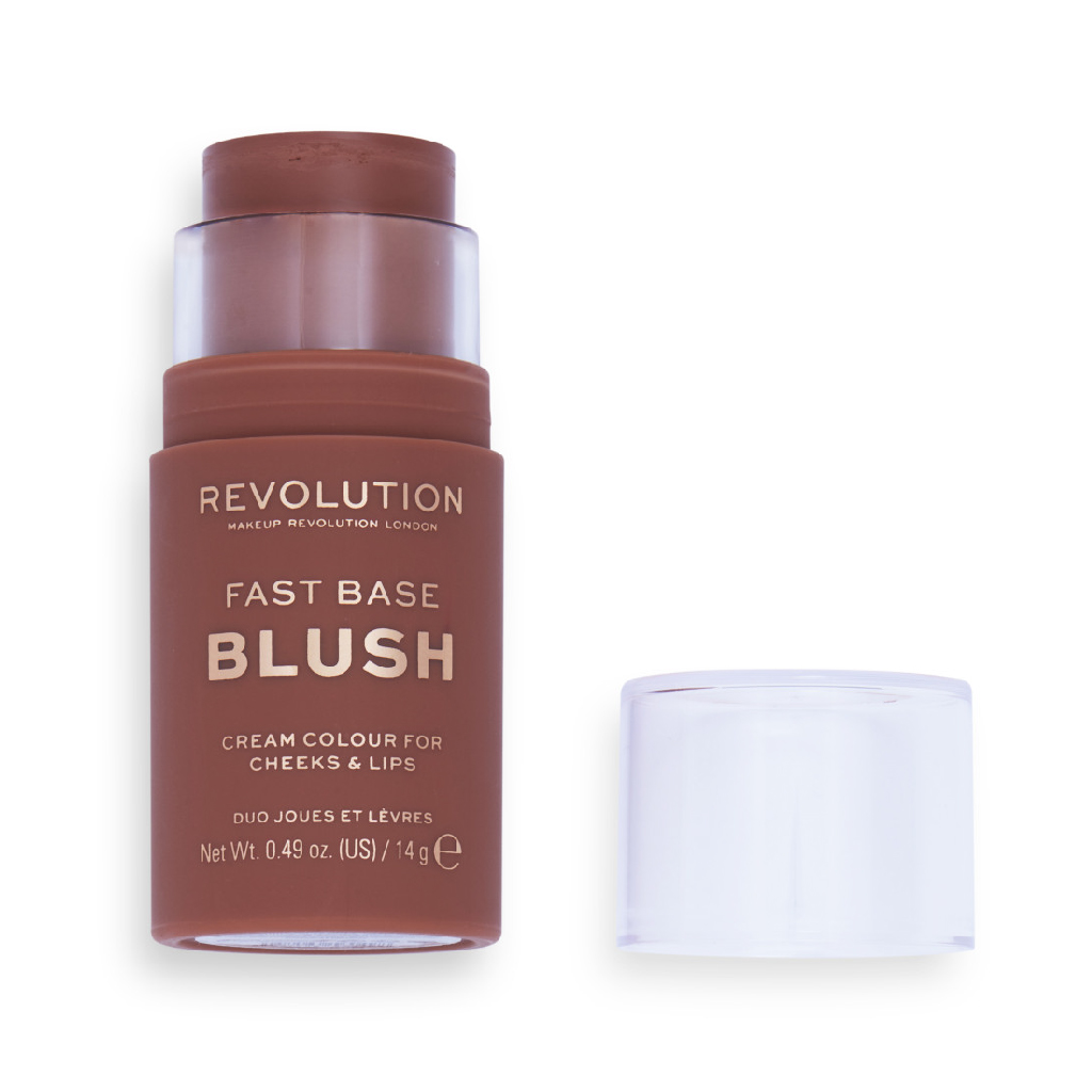 Makeup Revolution, Fast Base Blush Stick, Creamy blendable blush in mauve shade, Stick form