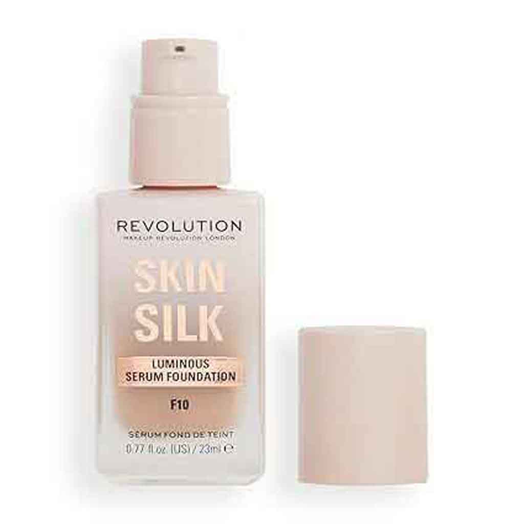 Makeup Revolution, Skin Silk Serum Foundation F10, Lightweight serum foundation with natural finish