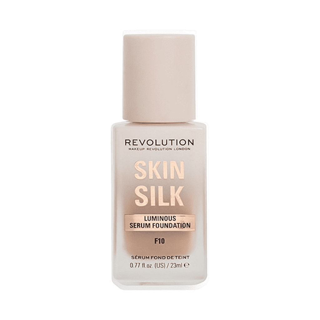 Makeup Revolution, Skin Silk Serum Foundation F10, Lightweight serum foundation with natural finish