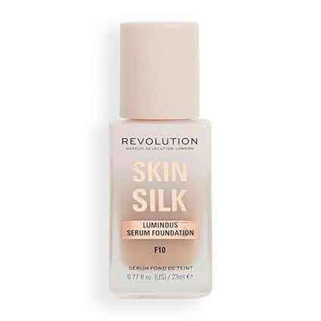 Makeup Revolution, Skin Silk Serum Foundation F10, Lightweight serum foundation with natural finish