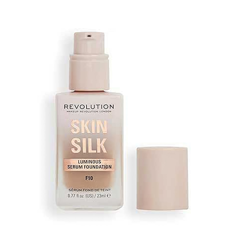 Makeup Revolution, Skin Silk Serum Foundation F10, Lightweight serum foundation with natural finish