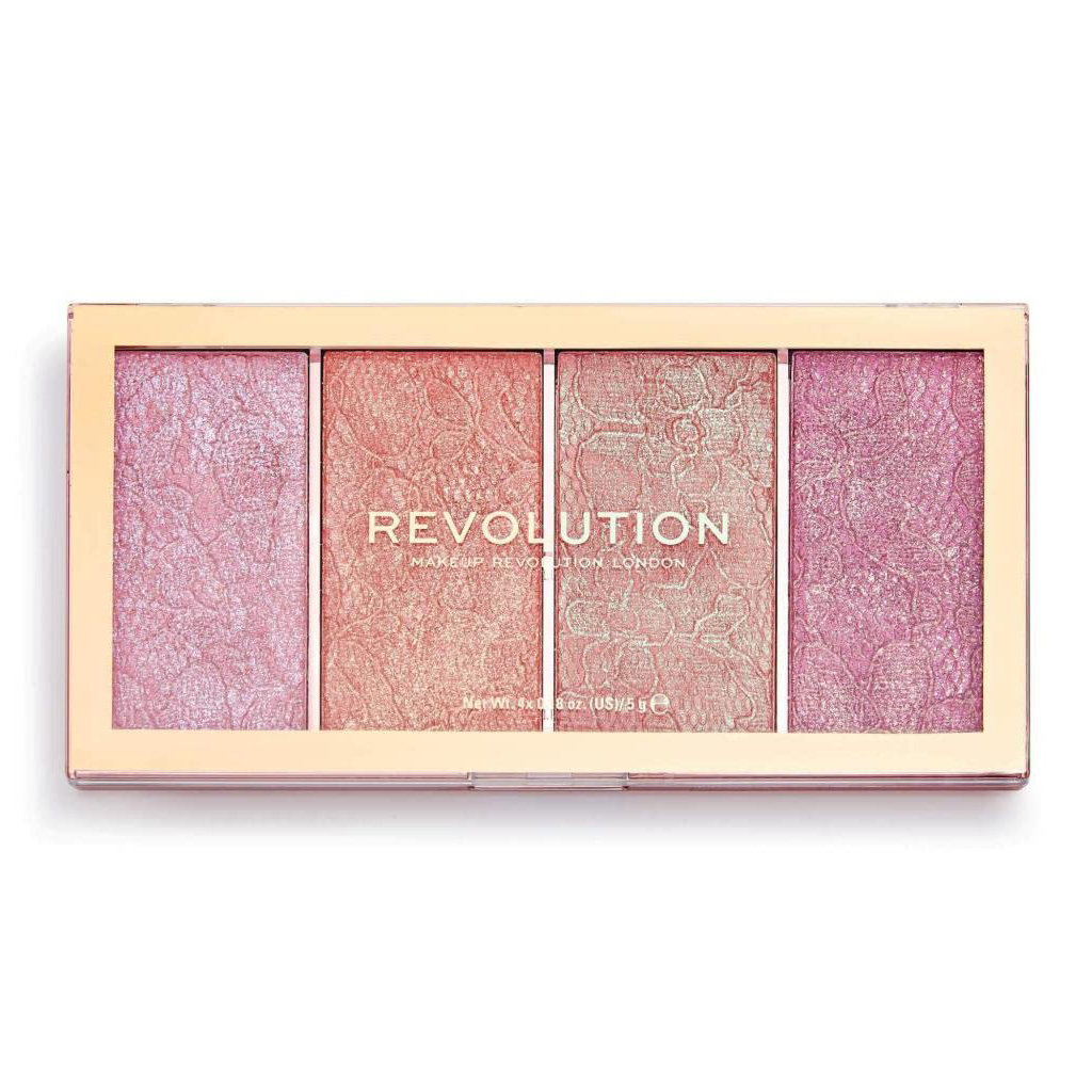 Makeup Revolution, Vintage Lace Blush Palette, Multi-shade blush palette for natural flush