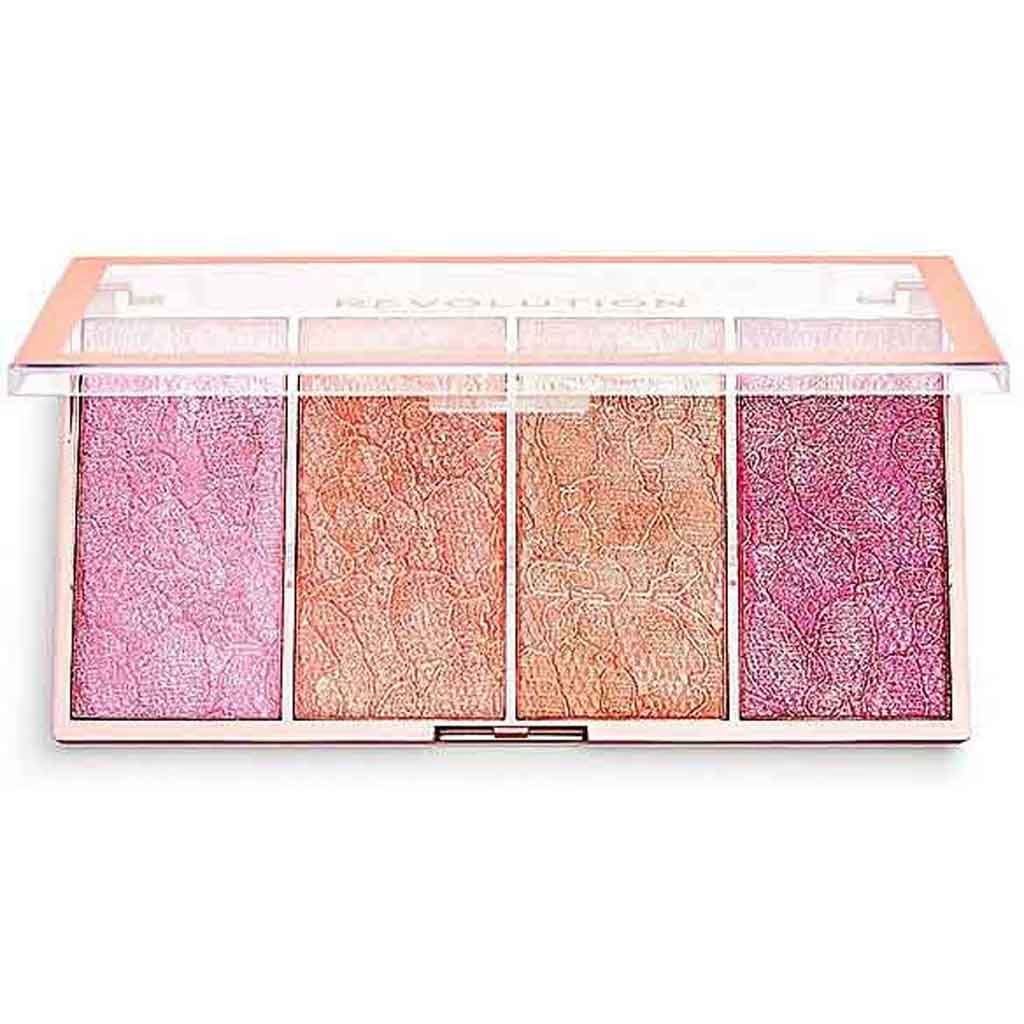 Makeup Revolution, Vintage Lace Blush Palette, Multi-shade blush palette for natural flush