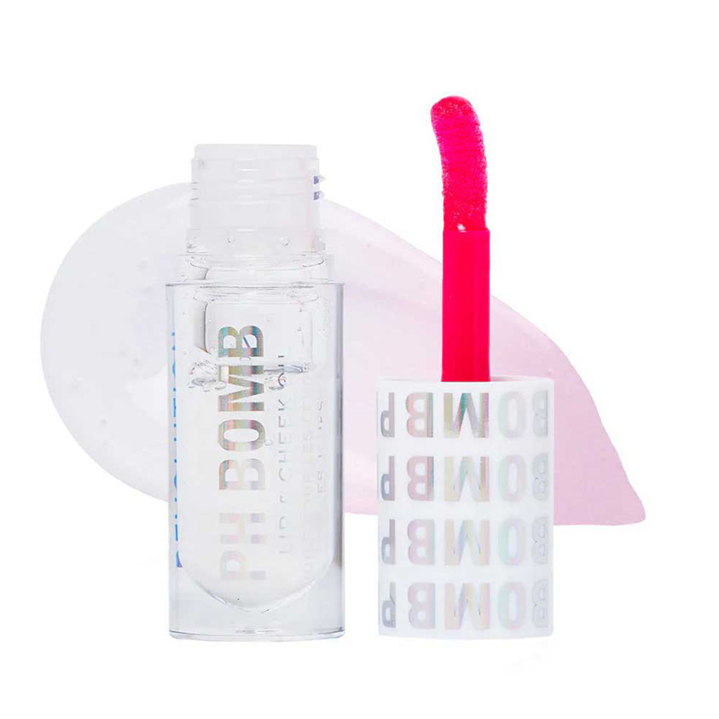 Makeup Revolution, PH Bomb Lip & Cheek Oil, Hydrating and tinting universal oil for lips and cheeks