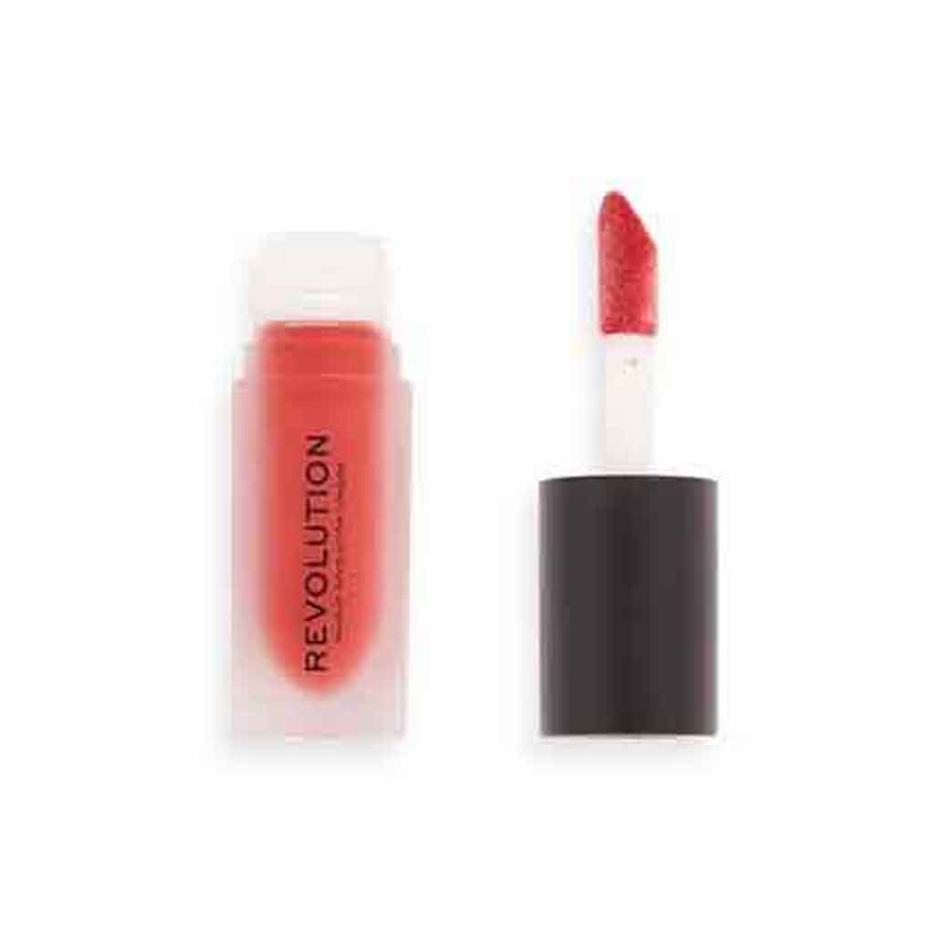 Makeup Revolution, Matte bomb liquid lipstick Lure Red, Intense matte liquid lip colour