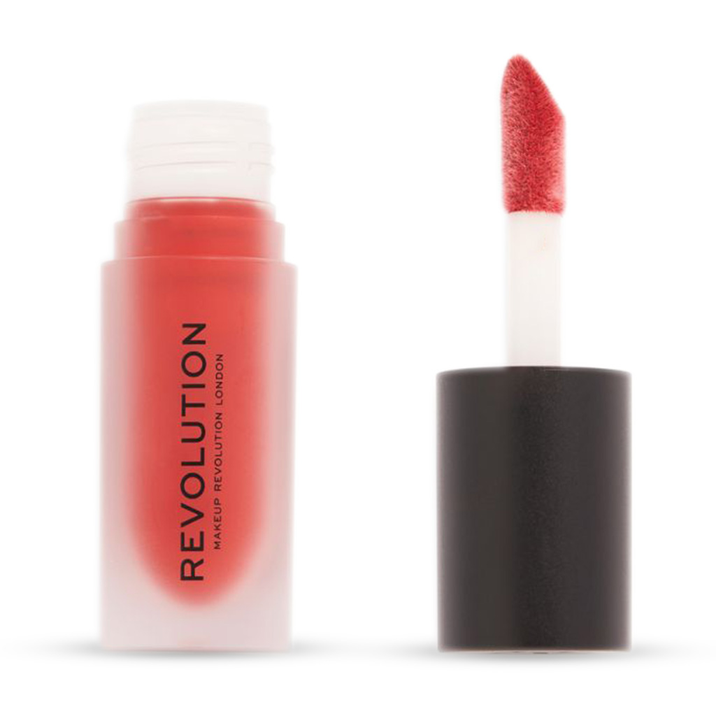 Makeup Revolution, Matte bomb liquid lipstick Lure Red, Intense matte liquid lip colour