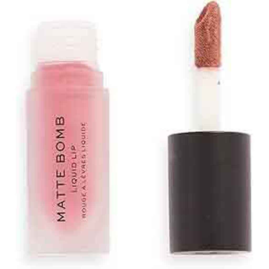 Makeup Revolution, Matte Bomb Lipstick, Long-lasting fuchsia matte lip color, Shade Clueless