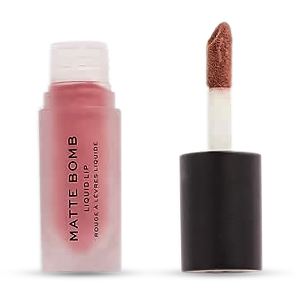 Makeup Revolution, Matte Bomb Lipstick, Long-lasting fuchsia matte lip color, Shade Clueless