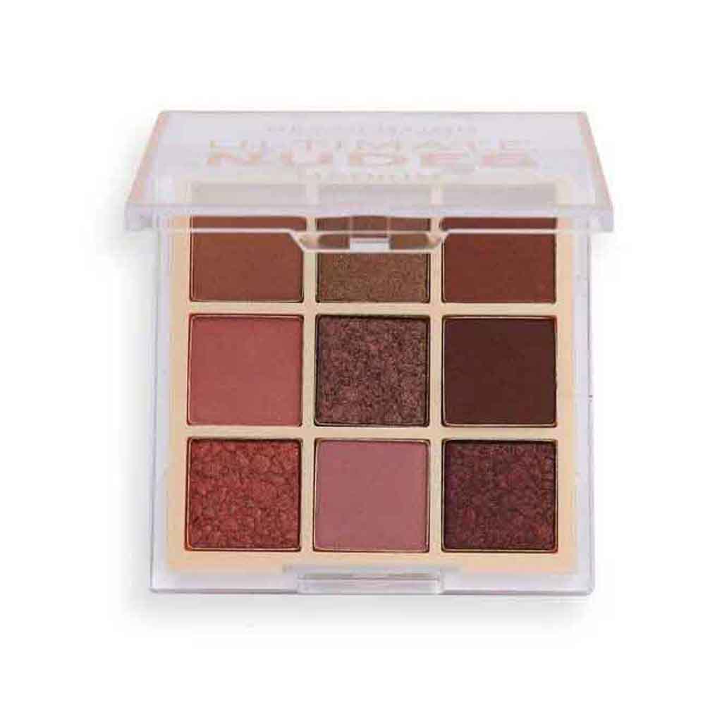 Makeup Revolution, Ultimate Nudes Shadow Palette, Medium tone versatile neutral eyeshadows