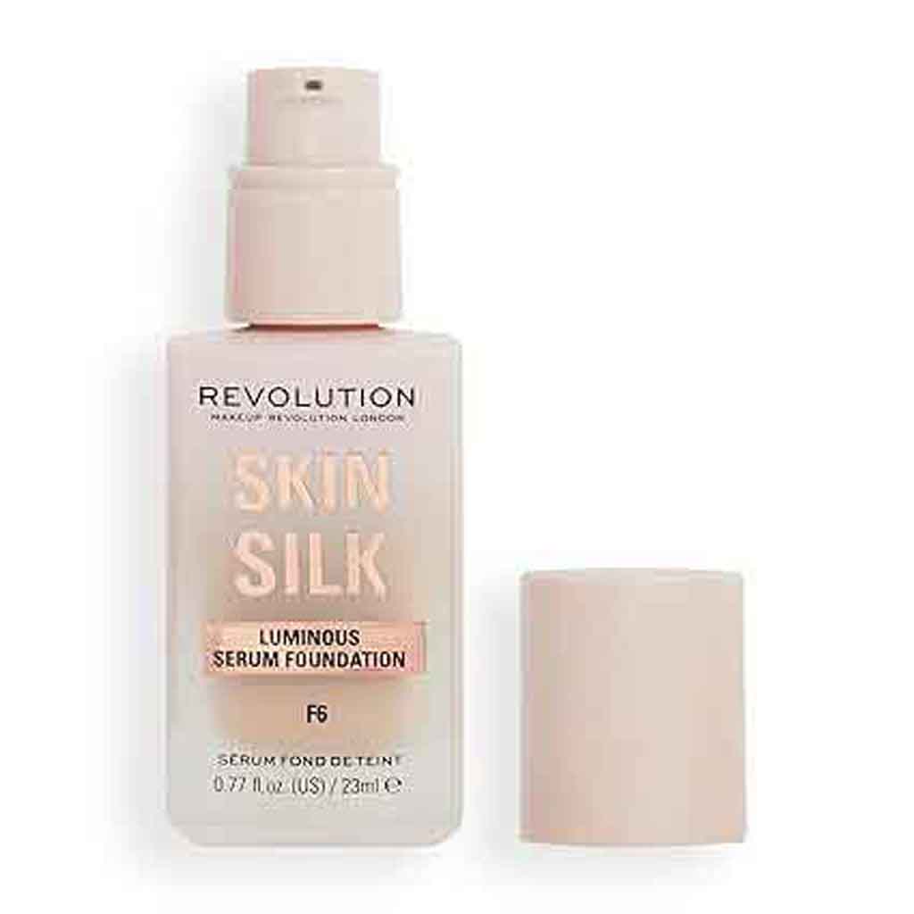 Makeup Revolution, Skin Silk Serum Foundation, Lightweight hydrating foundation, Shade F6