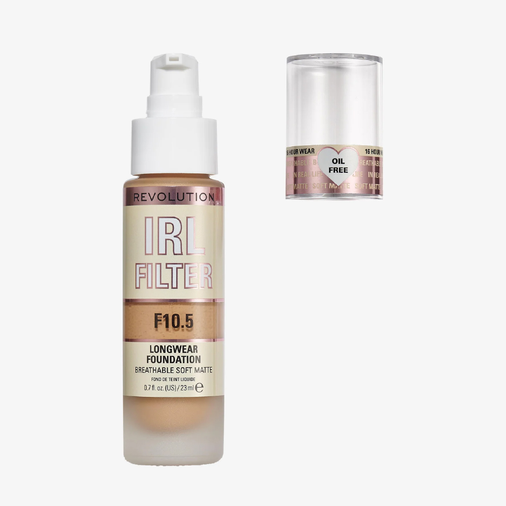 Makeup Revolution, IRL Filter Longwear Foundation, F10.5