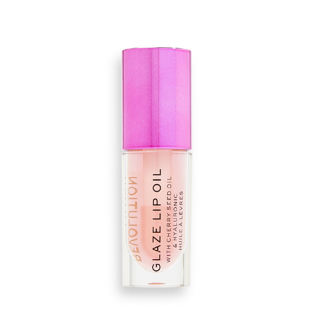 Makeup Revolution, Glaze Lip Oil, Hydrating lip oil with glossy glam pink finish