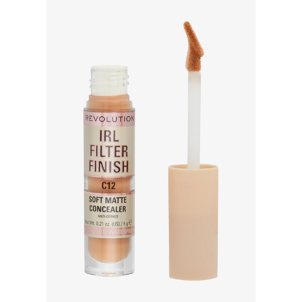 Makeup Revolution, Filter Finish Concealer C12, Full coverage concealer for flawless skin