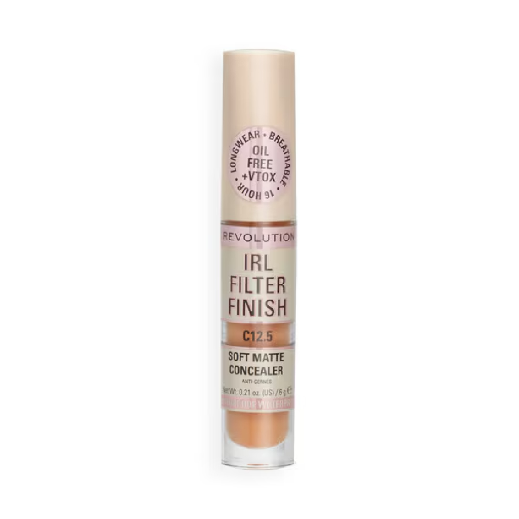 Makeup Revolution, Filter Finish Concealer C12, Full coverage concealer for flawless skin