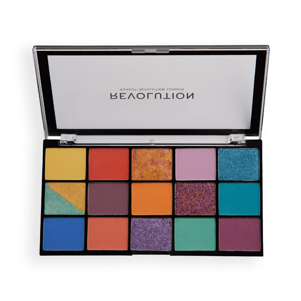Makeup Revolution, Reloaded Palette Wild Nights, Versatile eyeshadow palette with bold vibrant shades