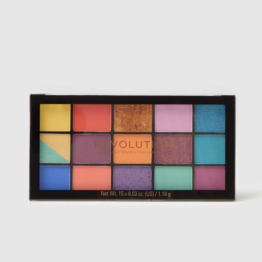 Makeup Revolution, Reloaded Palette Wild Nights, Versatile eyeshadow palette with bold vibrant shades