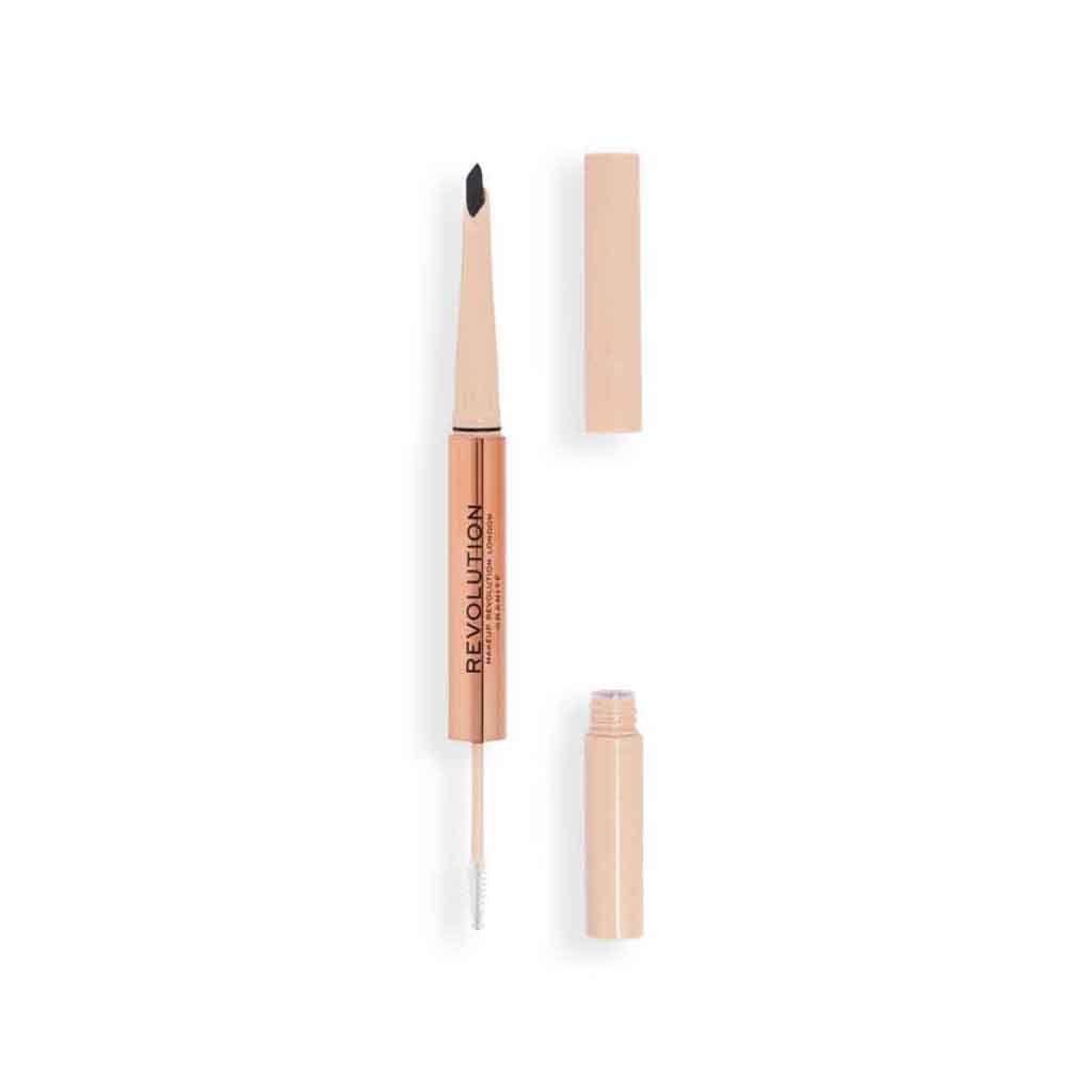 Makeup Revolution, Fluffy Brow Filter Duo Granite, Dual brow powder for natural full brows