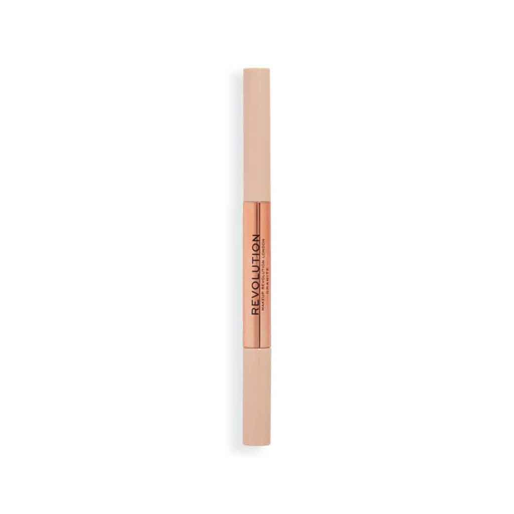 Makeup Revolution, Fluffy Brow Filter Duo Granite, Dual brow powder for natural full brows