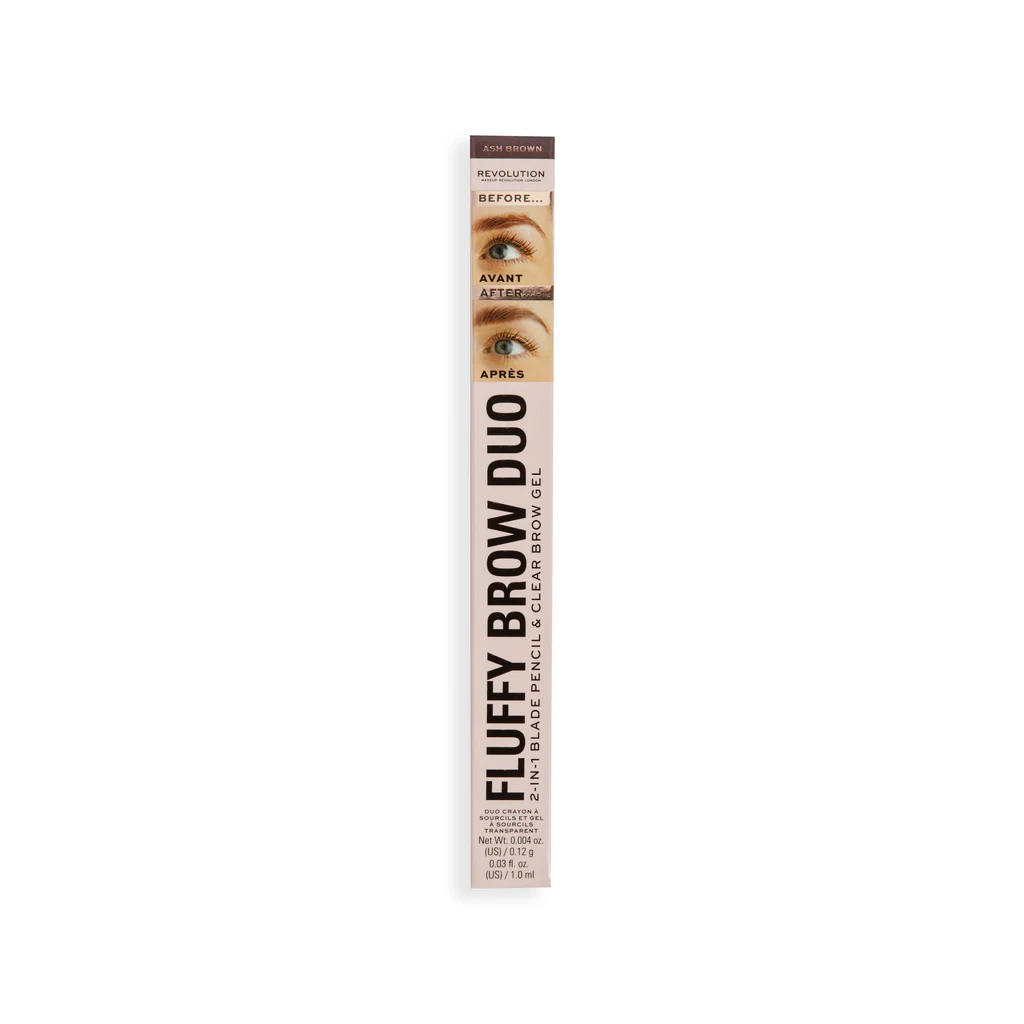 Makeup Revolution, Fluffy Brow Filter Duo, Ash brown shades for fuller natural brows