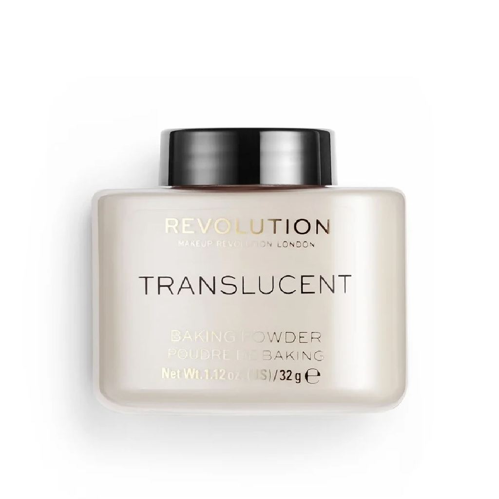Makeup Revolution, Loose Baking Powder Translucent, Lightweight setting powder for shine control