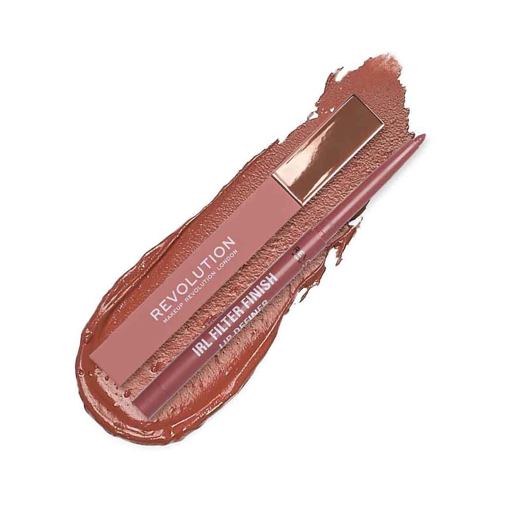 Makeup Revolution, IRL Filter Finish Lip Definer Caramel Syrup, Long-lasting lip liner in caramel shade