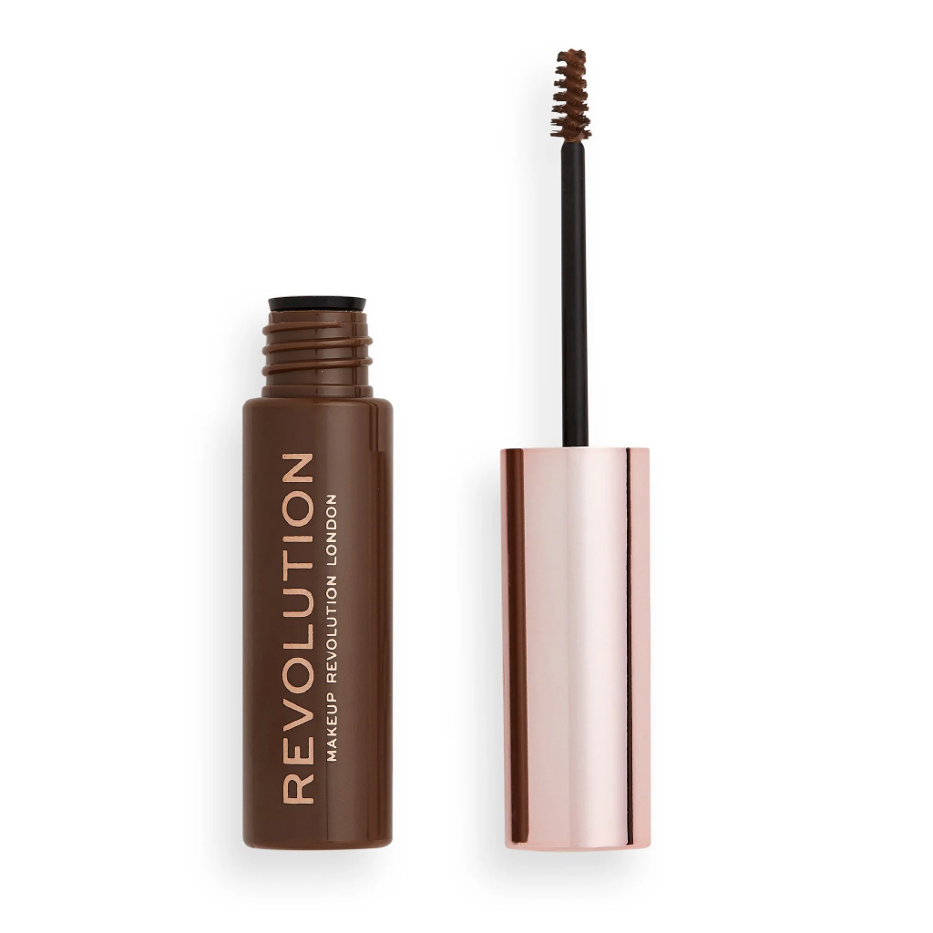 Makeup Revolution, Brow Gel, Medium brown tinted gel for natural brow hold