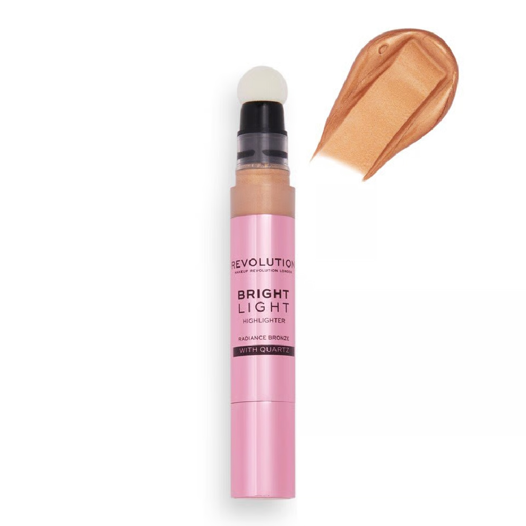Makeup Revolution, Bright Light Highlighter, Radiant bronze shade for glowing skin