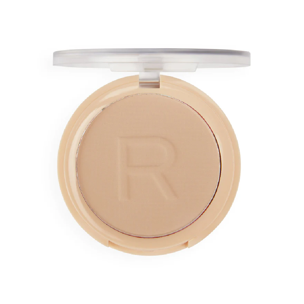 Makeup Revolution, Reloaded Pressed Powder Vanilla, Long-lasting pressed face powder with natural finish