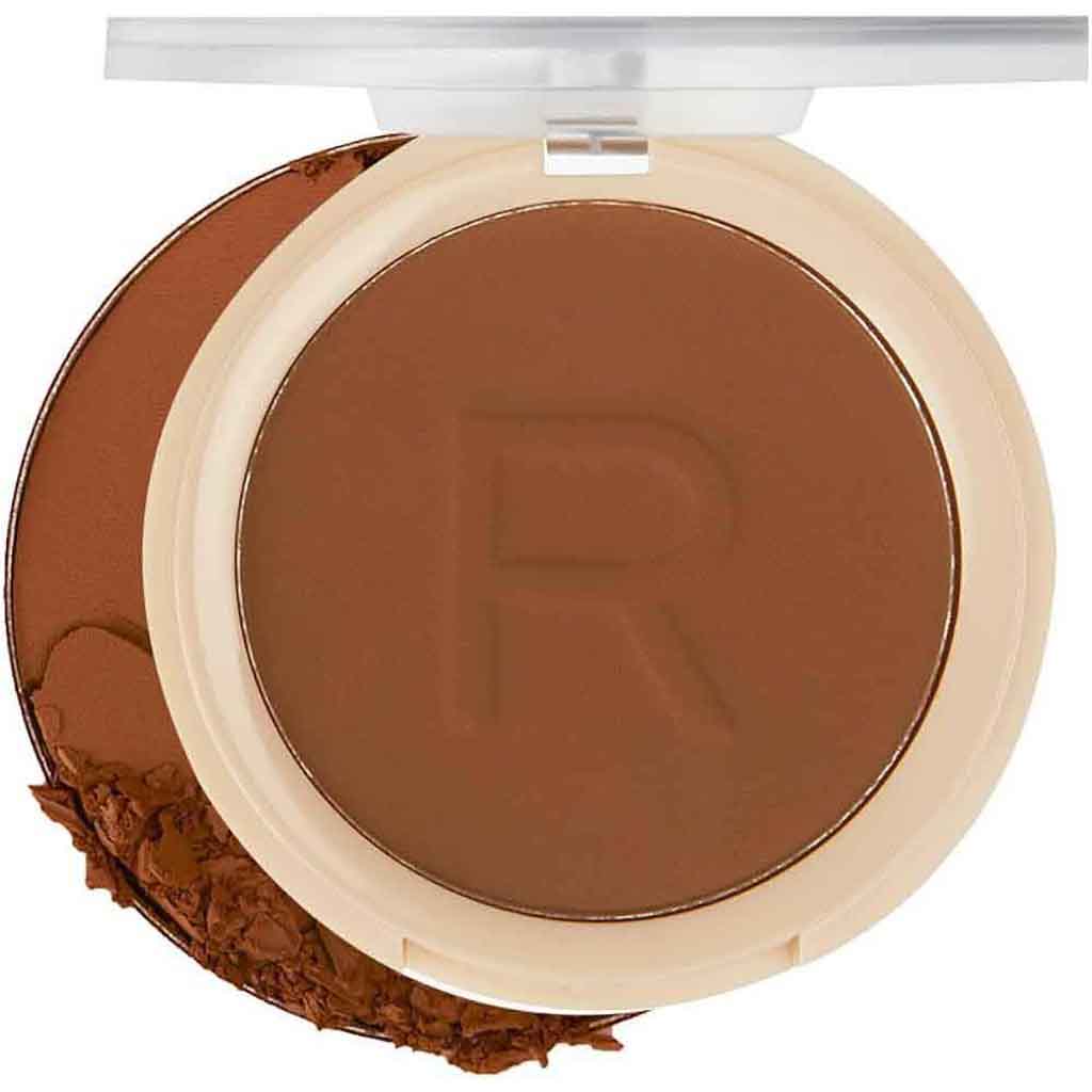 Makeup Revolution, Reloaded Pressed Powder Chestnut, Smooth pressed powder for natural matte finish