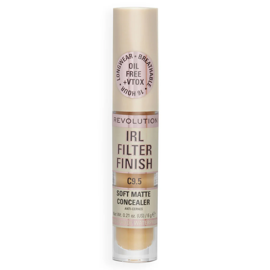 Makeup Revolution, IRL Filter Finish Concealer C9.5, Full coverage concealer for flawless skin