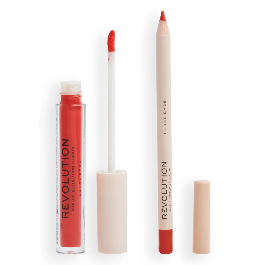 Makeup Revolution, Lip Contour Kit, Complete lip liner and filler in Sassy Red