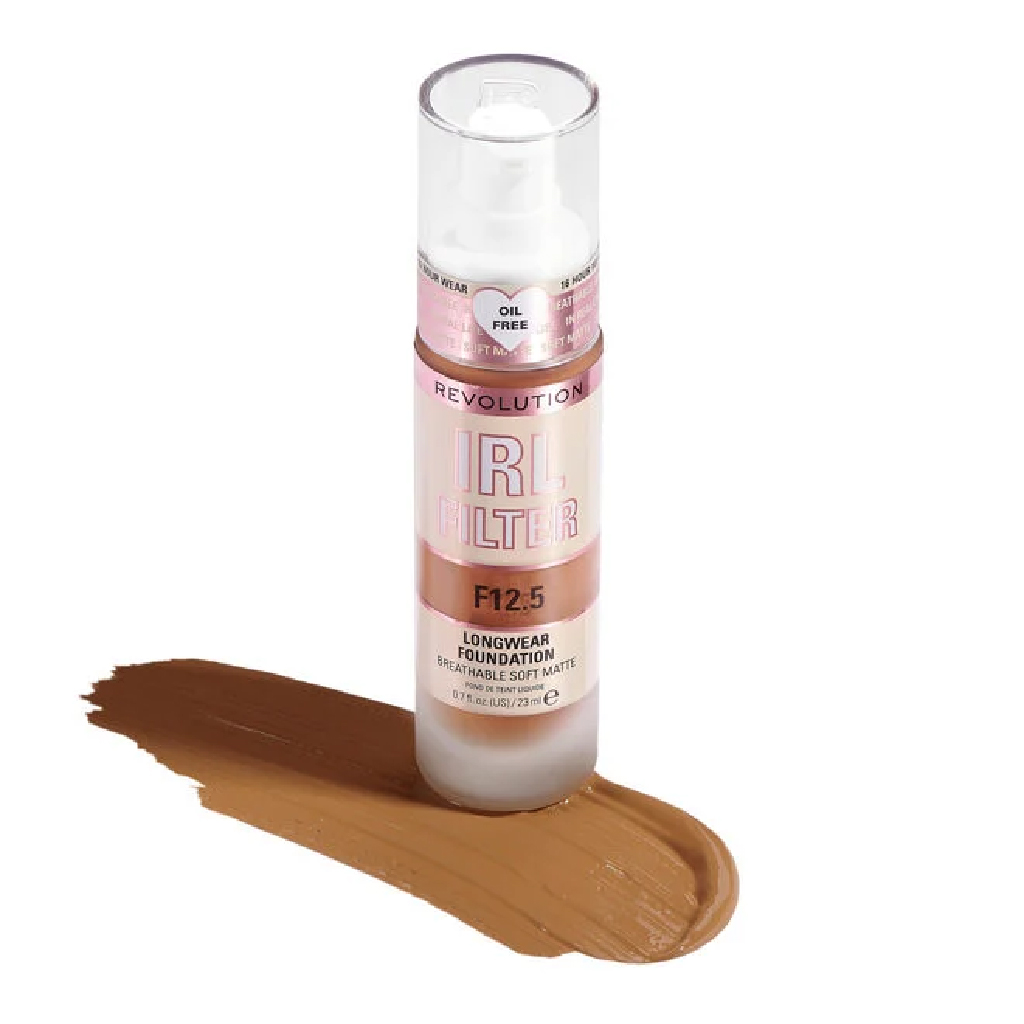 Makeup Revolution, IRL Filter Longwear Foundation, F12.5