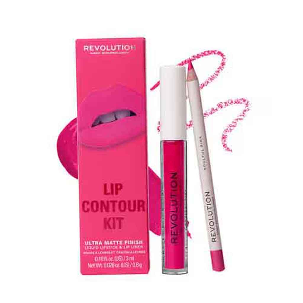 Makeup Revolution, Lip Contour Kit Soulful Pink, Lip shaping and defining kit