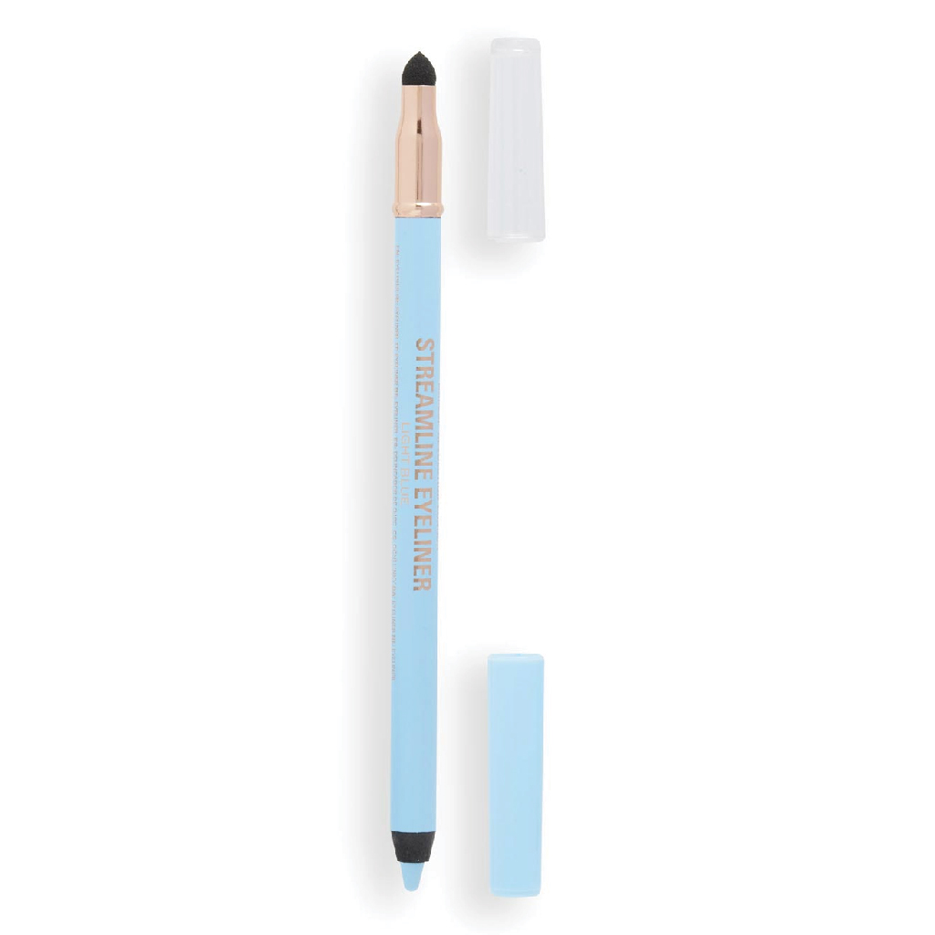 Makeup Revolution, Streamline Waterline Eyeliner Pencil, Bright light blue pencil for waterline