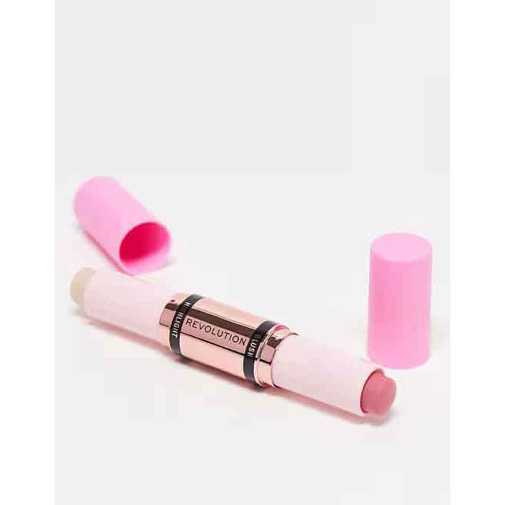 Makeup Revolution, Blush & Highlight Stick, Mauve Glow