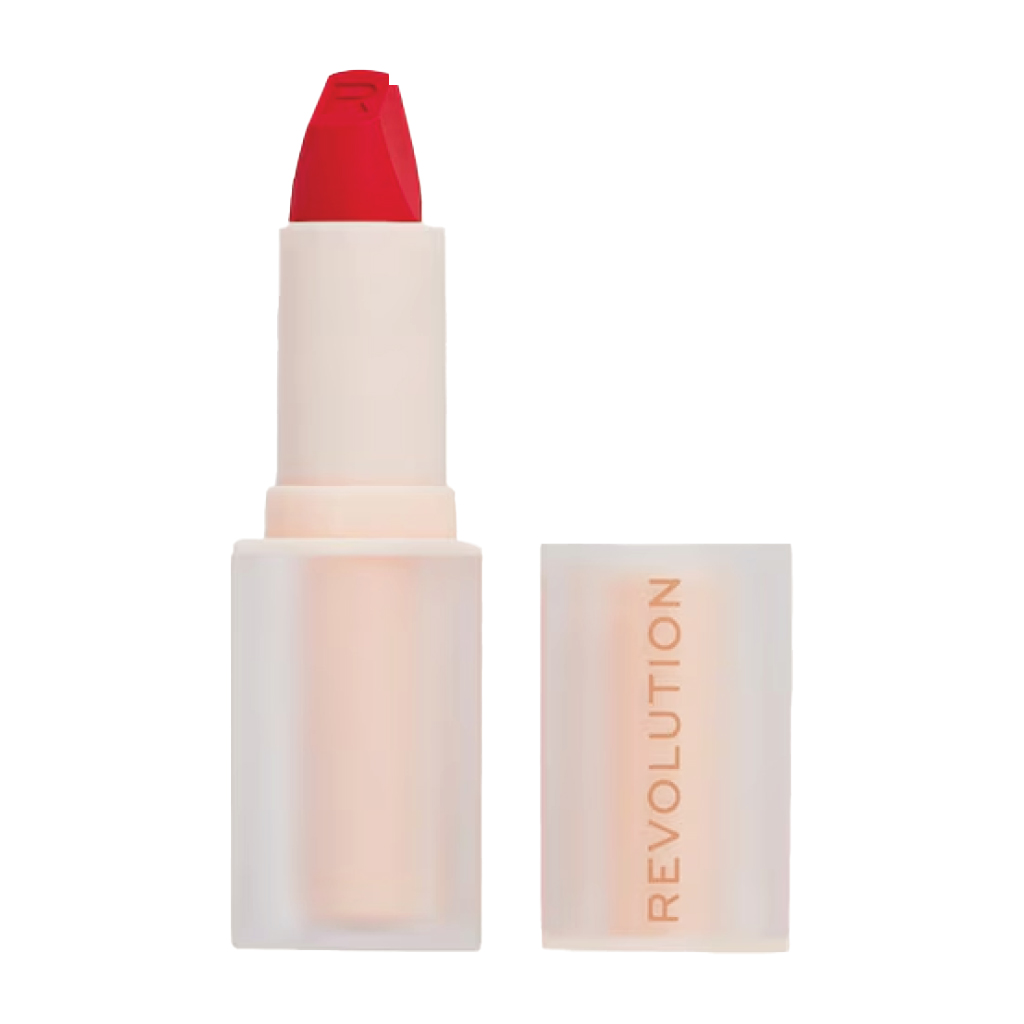 Makeup Revolution, Lasting Kiss Lipstick, Vibe Red