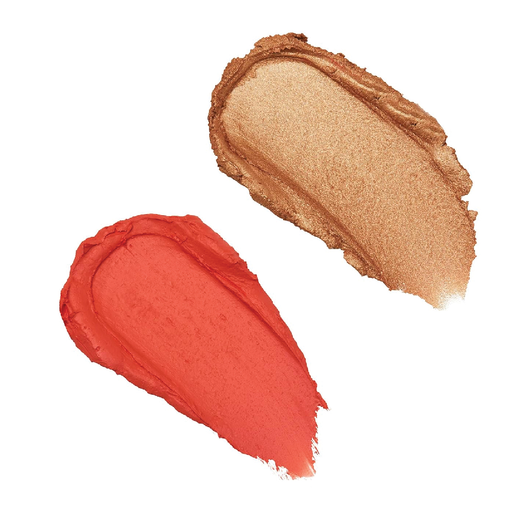 Makeup Revolution, Blush & Highlight Stick, Coral Dew
