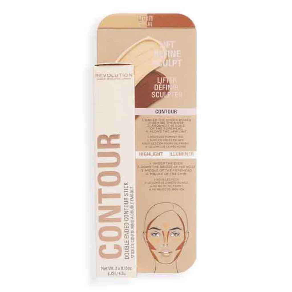 Makeup Revolution, Fast Base Contour Stick, Creamy contour stick for sculpted face, light
