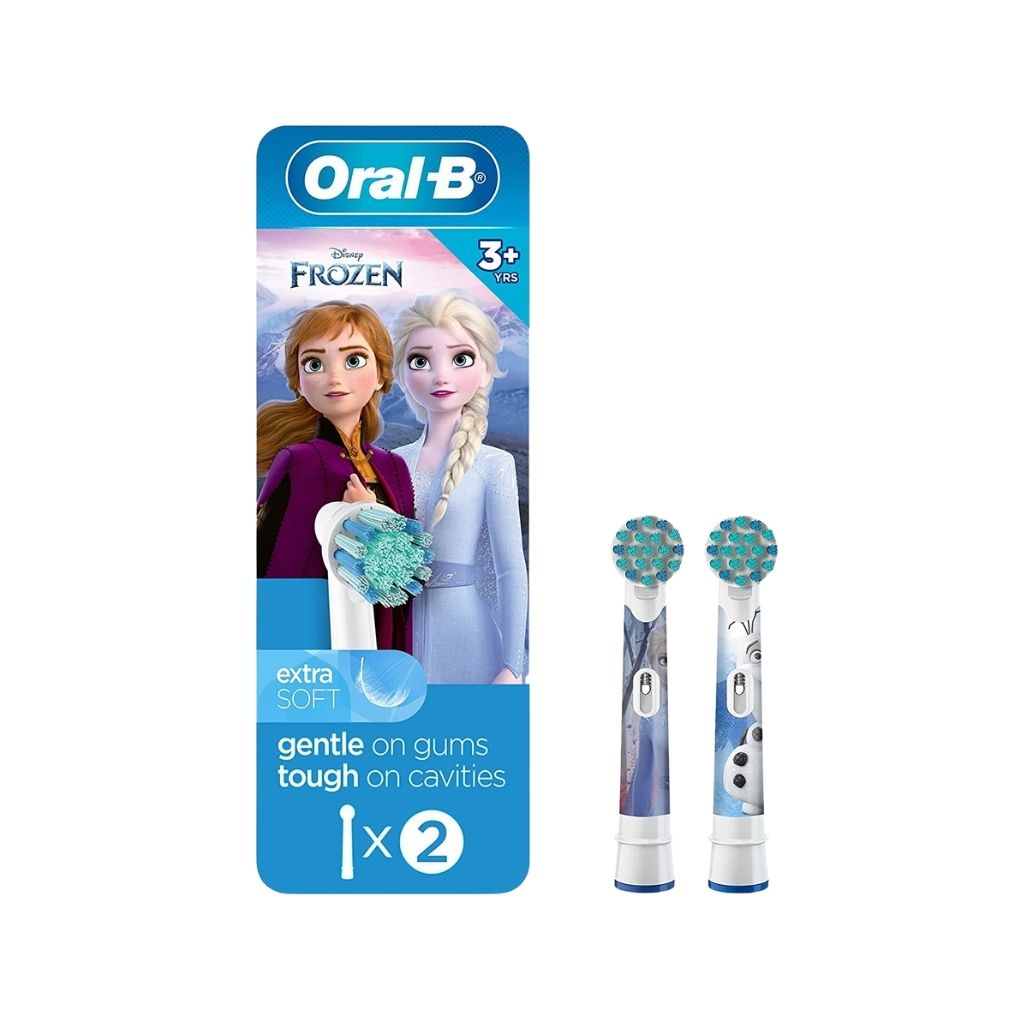 Oral-B, Frozen EB10 2K Refill, Replacement electric toothbrush heads for kids, 2 pieces