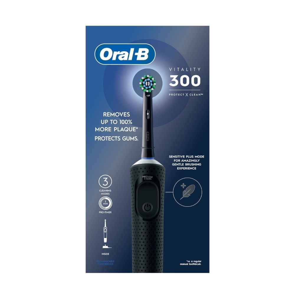 Oral B, Toothbrush D103.413.3 AP CRBX BK, Soft bristle manual toothbrush with charcoal bristles