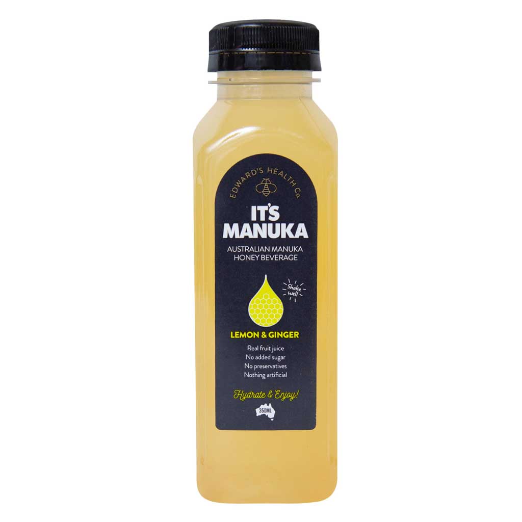 IT'S MANUKA HONEY WATER LEMON GINGER 350M