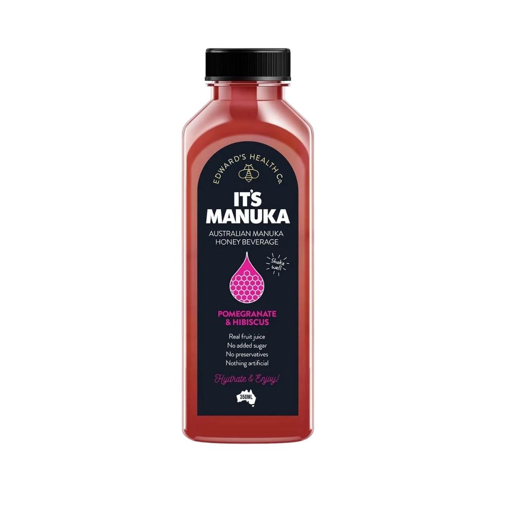 It'S, Manuka Honey Water Pomegranate, Hydrating beverage infused with manuka honey and pomegranate, 350 ml