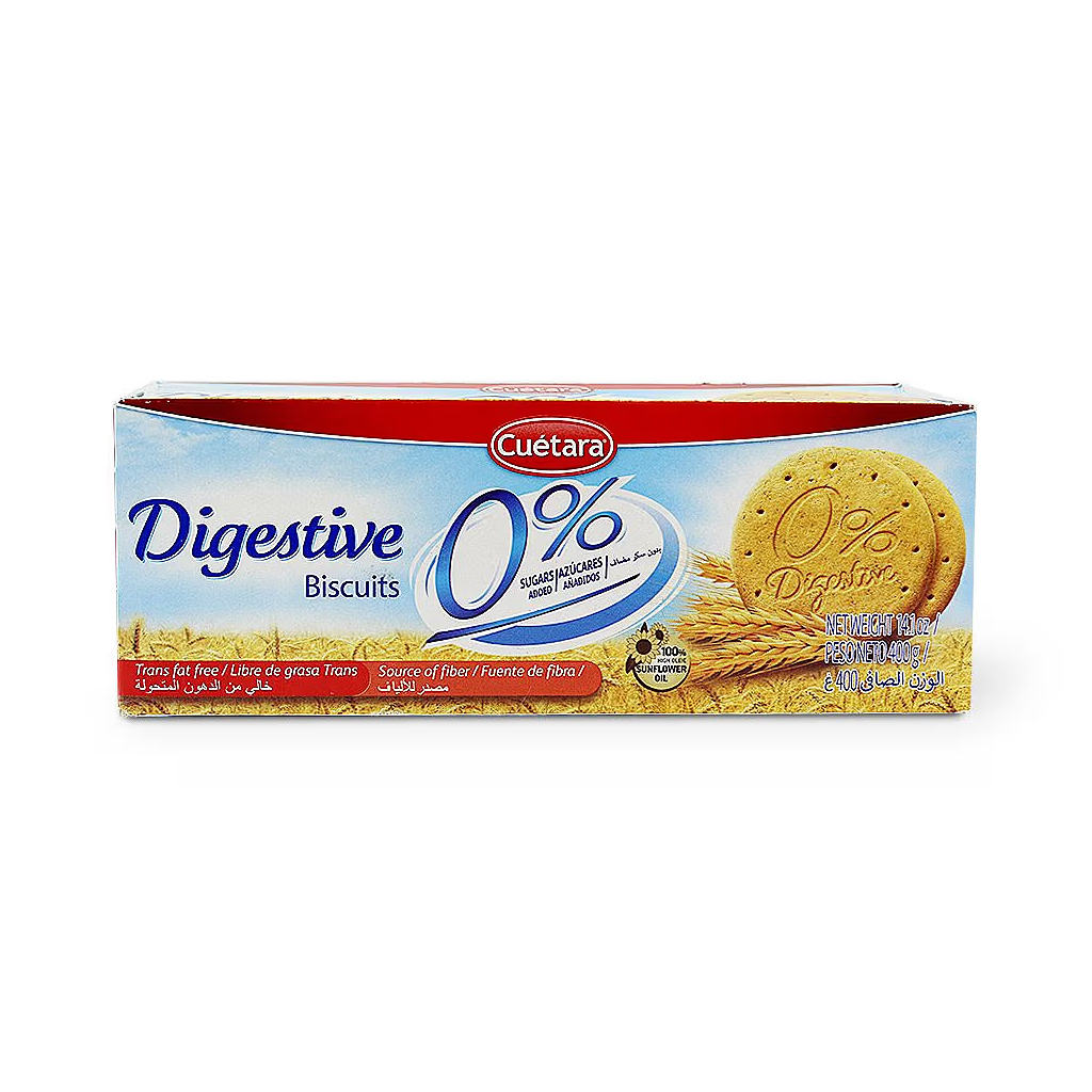Cuetara, Digestive Biscuits, Fiber-rich wheat biscuits, 200 g