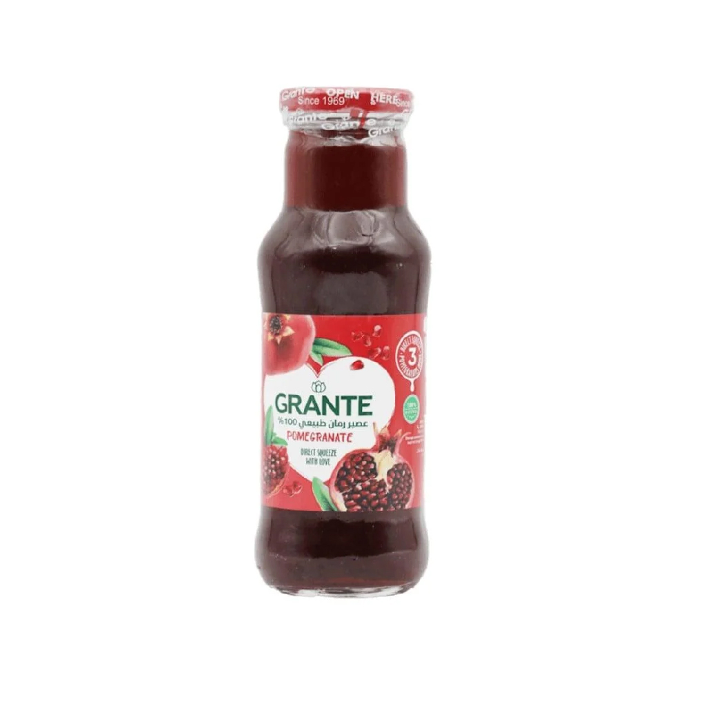 Grante, Pomegranate Juice, Natural antioxidant-rich pomegranate juice beverage, 250 ml
