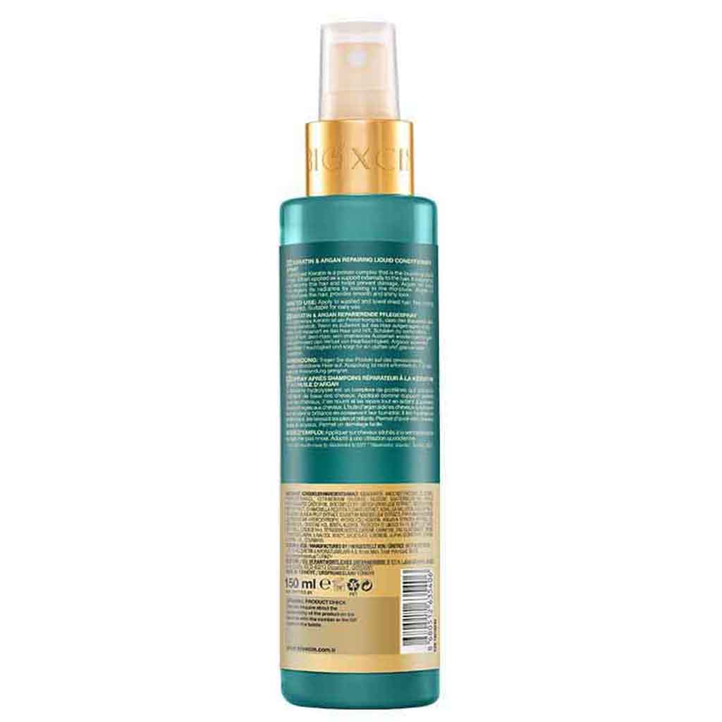 Bioxcin, Keratin & Argan Hair Spray, Restores and repairs damaged hair, 150 ml