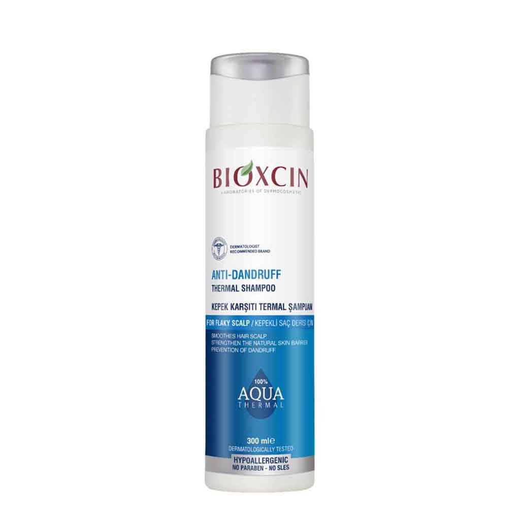 Bioxcin, Aqua Thermal Antidandruff Flaky Scalp Shampoo, Anti-dandruff shampoo for flaky scalp relief, 300 ml