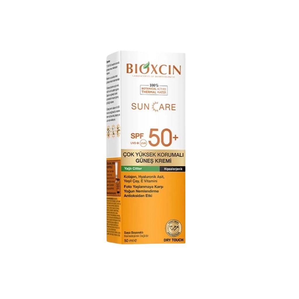 Bioxcin, Protection Sun Tinted Sunscreen, SPF 50 for oily skin with tinted coverage, 50 milliliters
