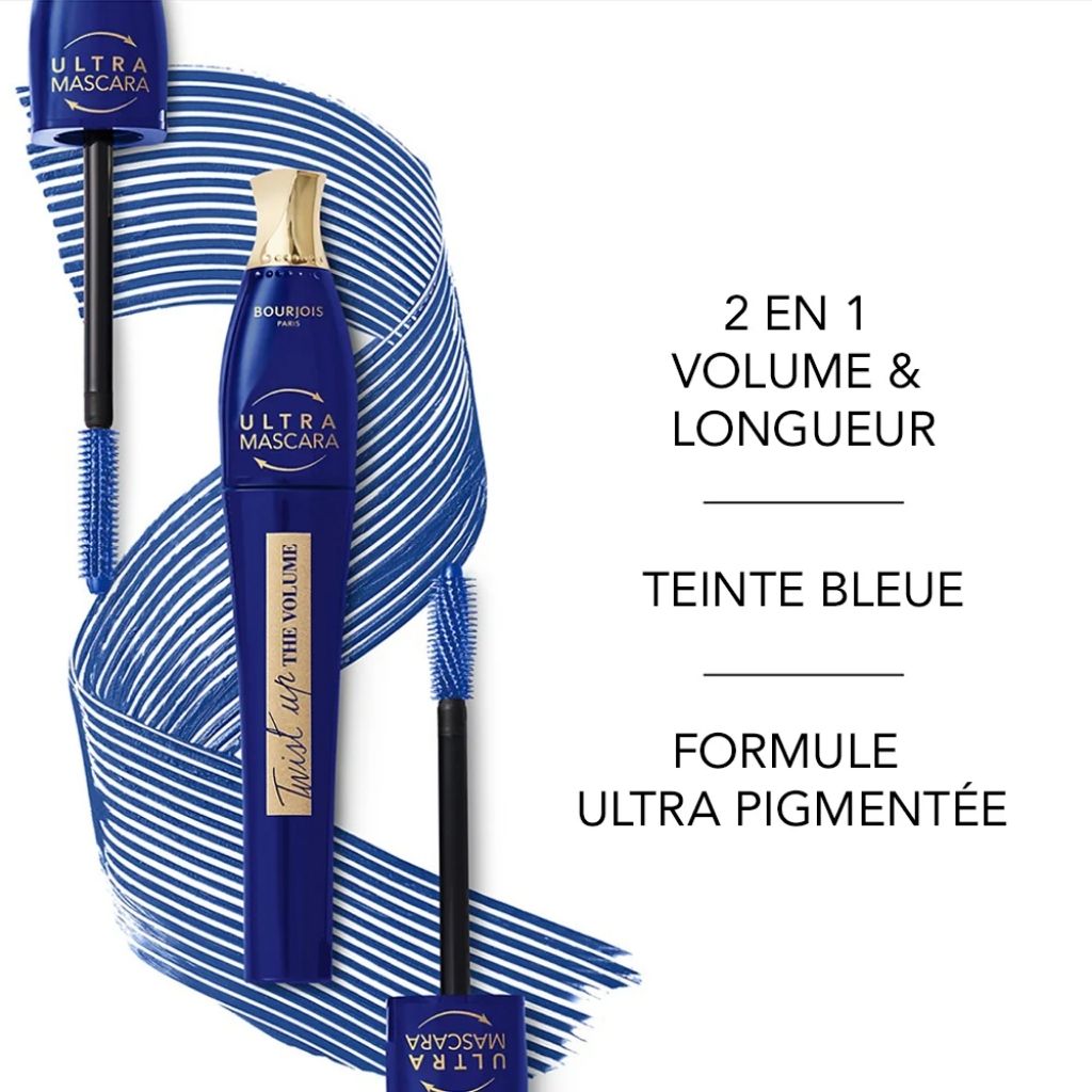 Bourjois, Twist Up The Volume Mascara, Blue, Volumizing mascara for bold blue lashes