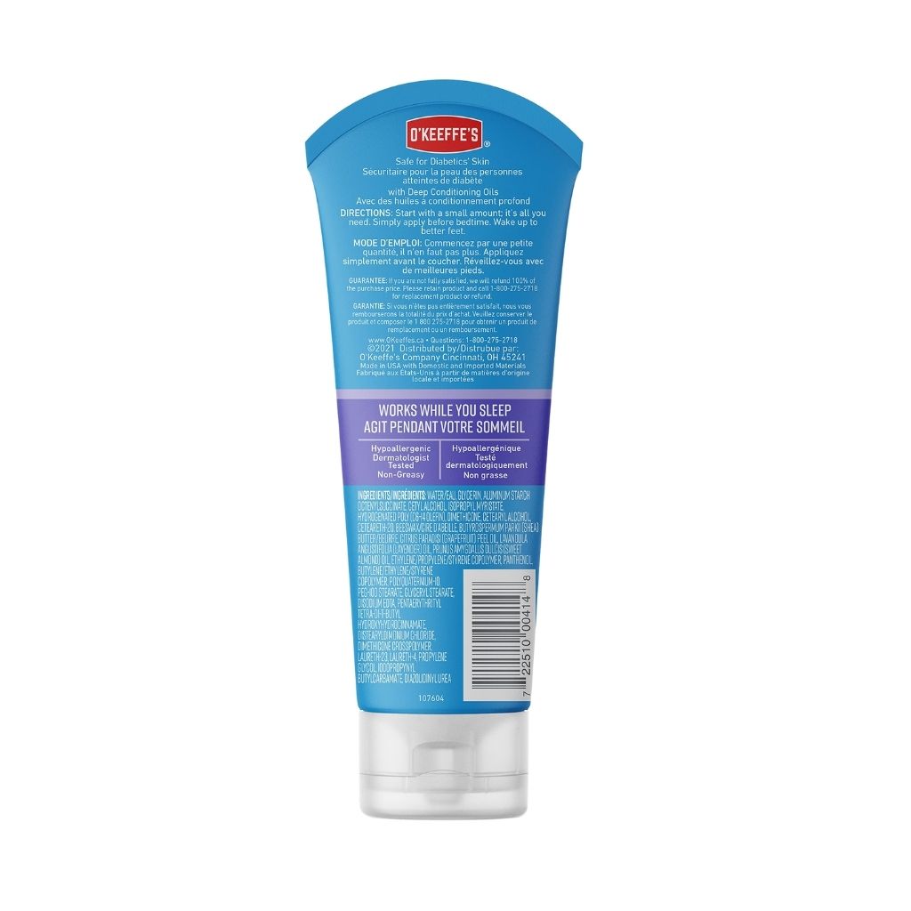 O'Keeffe's, Healthy Feet Foot Cream, Deep moisturizing foot cream for dry cracked skin, 198 g