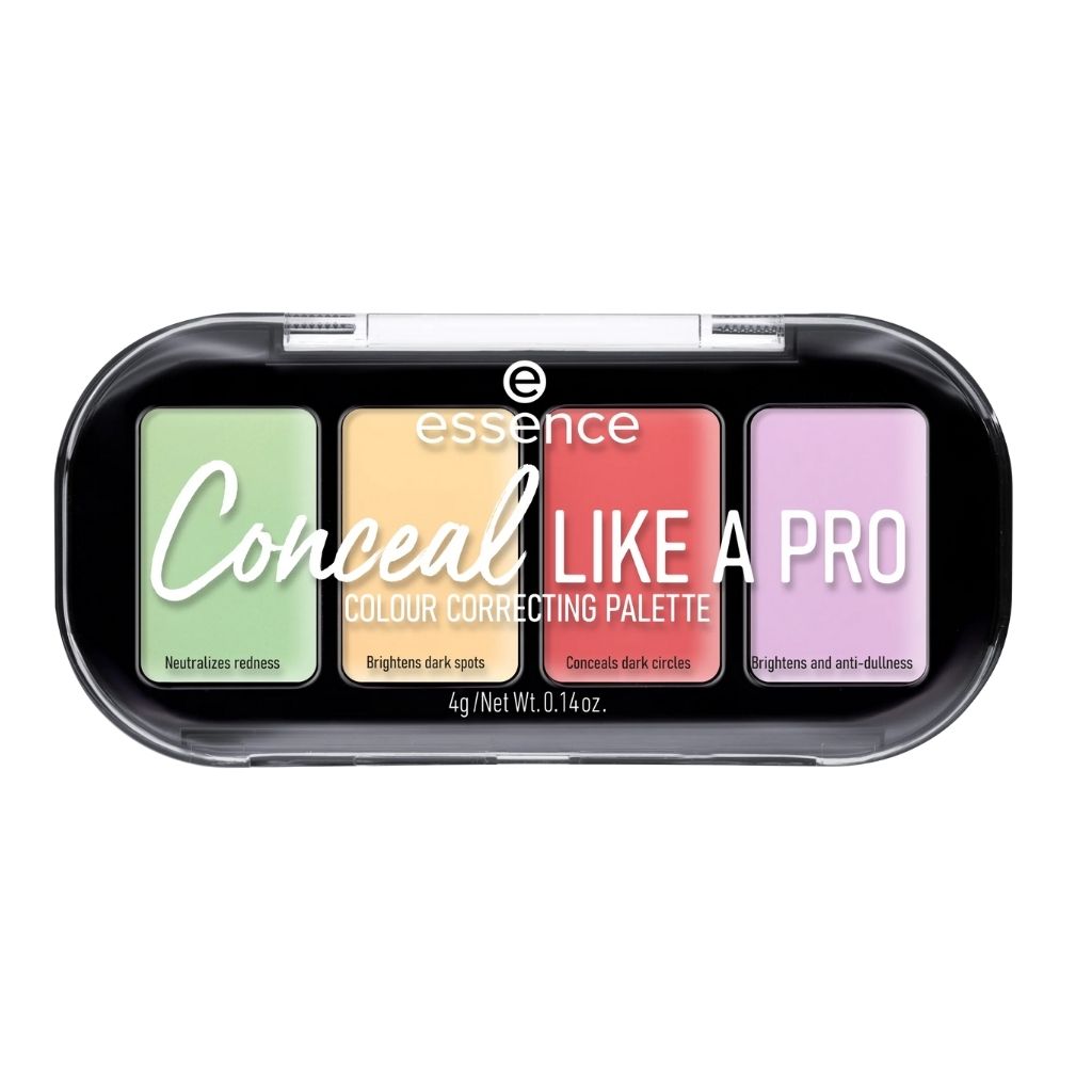 Essence, Conceal Like A Pro Colour Correcting Palette, Multi-shade palette for color correction and concealing